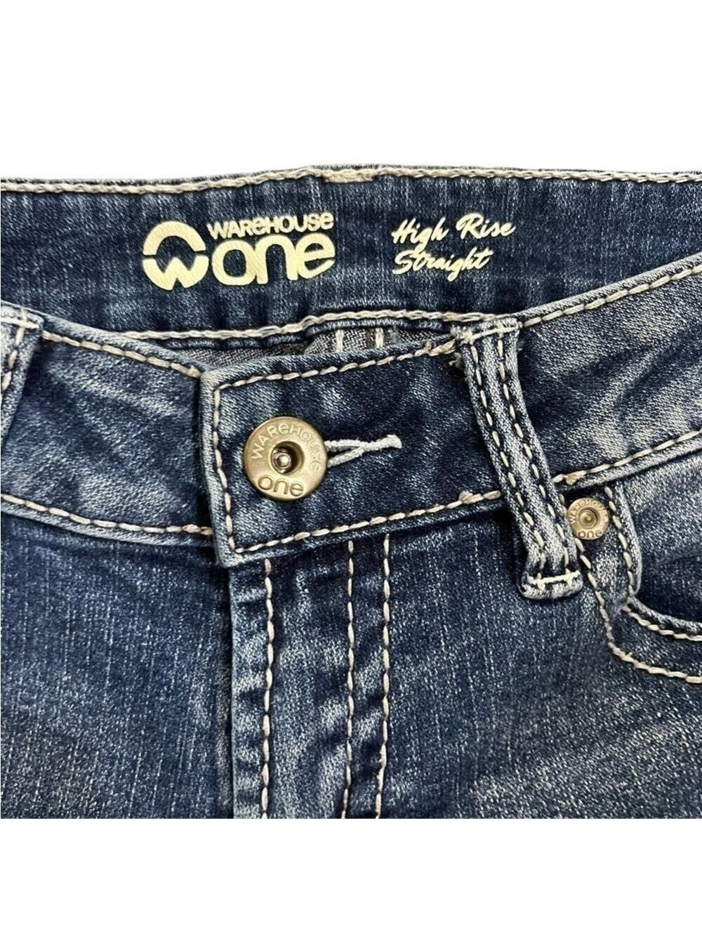 Warehouse One High Rise Straight Jeans - Picture 5 of 7